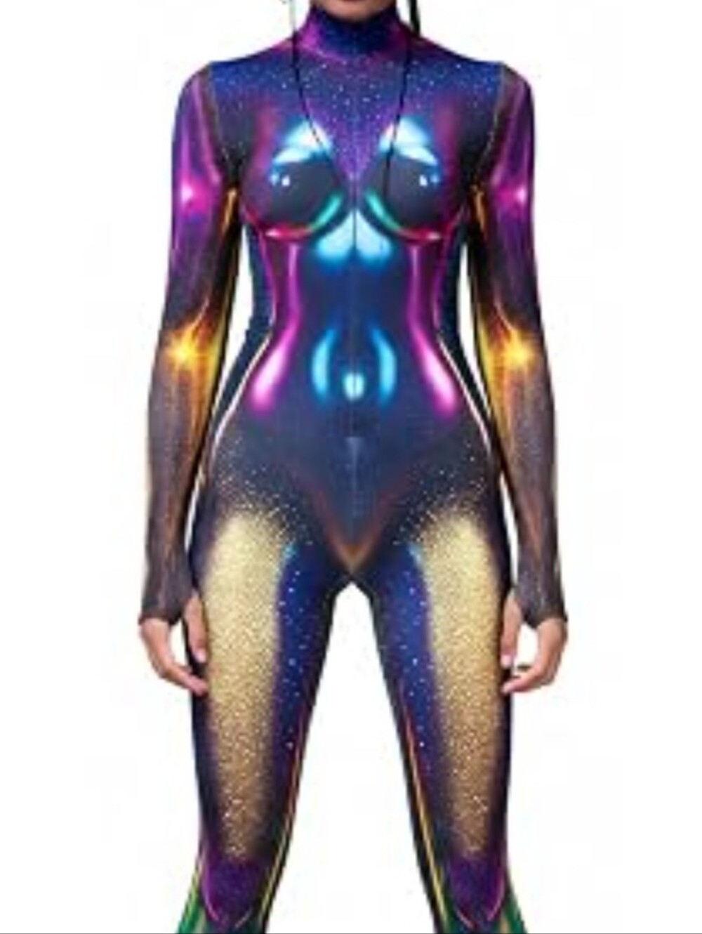 Badinka Long Sleeve Catsuit cosmic Stargate